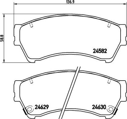 Brembo P 49 039 - Komplet Pločica, disk-kočnica www.molydon.hr