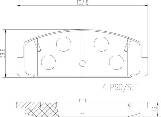 Brembo P49036N - Komplet Pločica, disk-kočnica www.molydon.hr