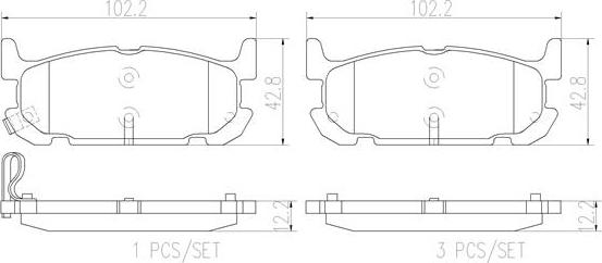 Brembo P49031N - Komplet Pločica, disk-kočnica www.molydon.hr