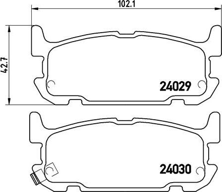 Brembo P 49 031 - Komplet Pločica, disk-kočnica www.molydon.hr