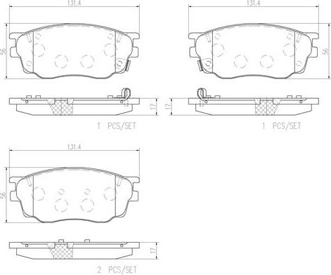 Brembo P49033N - Komplet Pločica, disk-kočnica www.molydon.hr