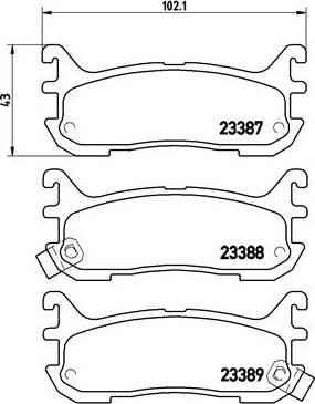 Brembo P 49 021 - Komplet Pločica, disk-kočnica www.molydon.hr