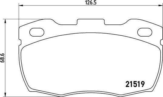 Brembo P 44 005 - Komplet Pločica, disk-kočnica www.molydon.hr