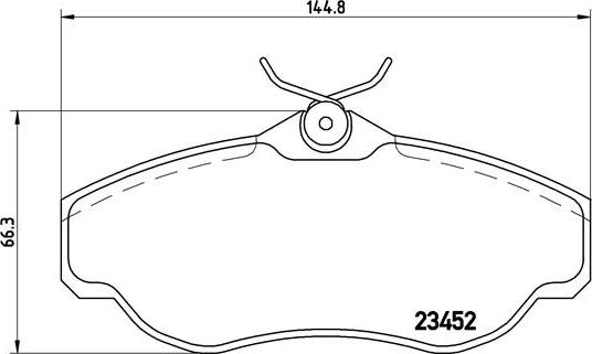 Brembo P 44 008 - Komplet Pločica, disk-kočnica www.molydon.hr