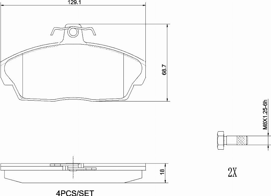 Brembo P44010N - Komplet Pločica, disk-kočnica www.molydon.hr