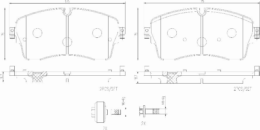 Brembo P44028N - Komplet Pločica, disk-kočnica www.molydon.hr