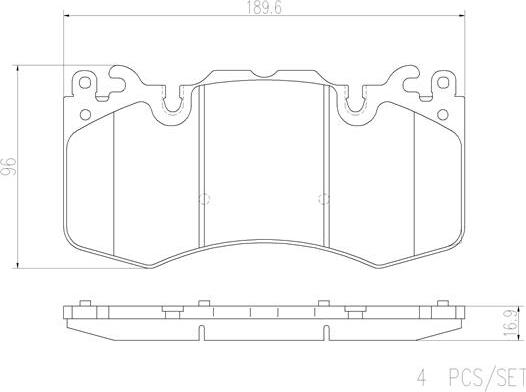 Brembo P44023N - Komplet Pločica, disk-kočnica www.molydon.hr