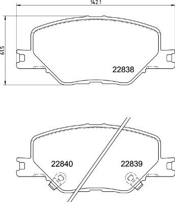 Brembo P 59 096 - Komplet Pločica, disk-kočnica www.molydon.hr