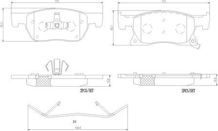 Brembo P59092N - Komplet Pločica, disk-kočnica www.molydon.hr