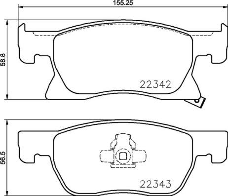 Brembo P 59 092 - Komplet Pločica, disk-kočnica www.molydon.hr