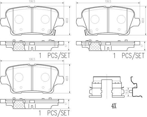 Brembo P59097N - Komplet Pločica, disk-kočnica www.molydon.hr