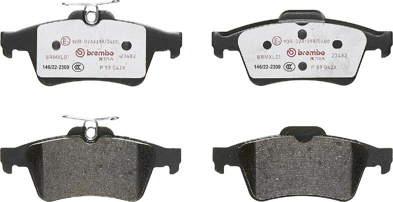 Brembo P 59 042X - Komplet Pločica, disk-kočnica www.molydon.hr