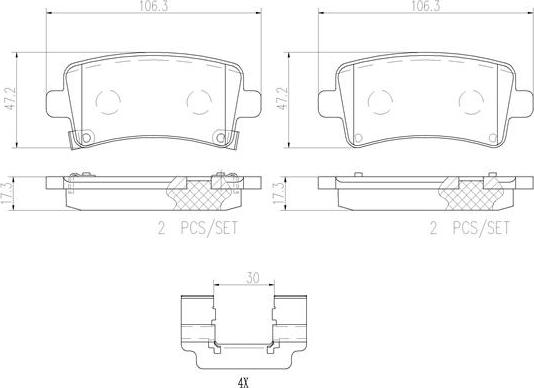 Brembo P59059N - Komplet Pločica, disk-kočnica www.molydon.hr