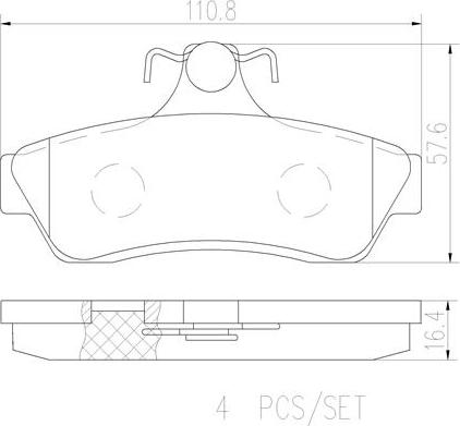 Brembo P59056N - Komplet Pločica, disk-kočnica www.molydon.hr