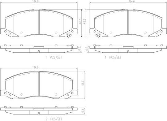 Brembo P59058N - Komplet Pločica, disk-kočnica www.molydon.hr