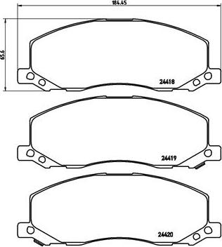 Brembo P 59 058 - Komplet Pločica, disk-kočnica www.molydon.hr