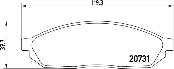 Brembo P 59 007 - Komplet Pločica, disk-kočnica www.molydon.hr