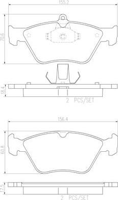 Brembo P59019N - Komplet Pločica, disk-kočnica www.molydon.hr