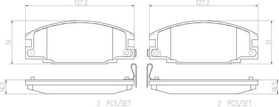 Brembo P59015N - Komplet Pločica, disk-kočnica www.molydon.hr