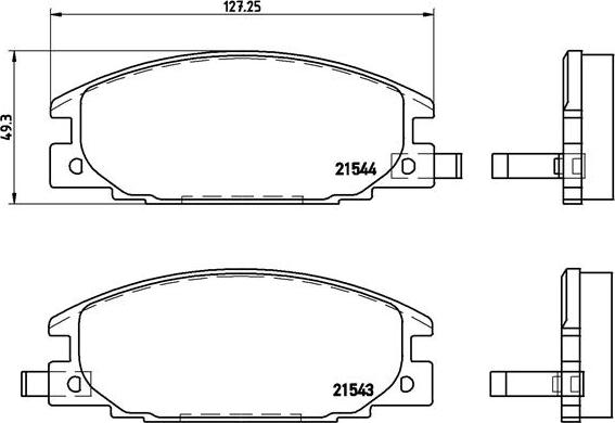 Brembo P 59 015 - Komplet Pločica, disk-kočnica www.molydon.hr