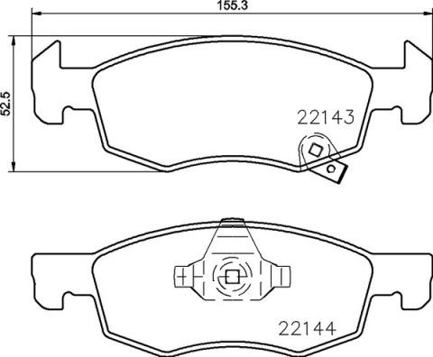 Brembo P 59 084 - Komplet Pločica, disk-kočnica www.molydon.hr