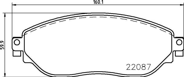 Brembo P 59 082 - Komplet Pločica, disk-kočnica www.molydon.hr