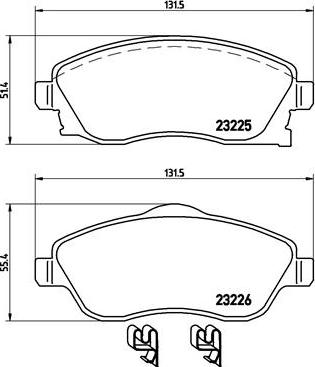 Brembo P 59 036 - Komplet Pločica, disk-kočnica www.molydon.hr