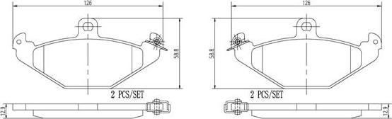 Brembo P59026N - Komplet Pločica, disk-kočnica www.molydon.hr