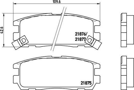 Brembo P 59 021 - Komplet Pločica, disk-kočnica www.molydon.hr