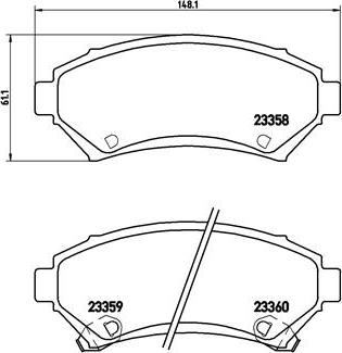 Brembo P 59 028 - Komplet Pločica, disk-kočnica www.molydon.hr