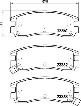 Brembo P 59 027 - Komplet Pločica, disk-kočnica www.molydon.hr