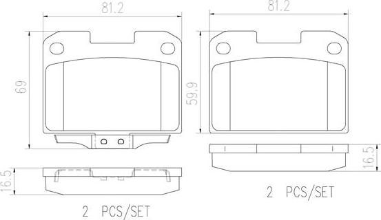 Brembo P54048N - Komplet Pločica, disk-kočnica www.molydon.hr