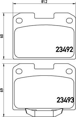 Brembo P 54 048 - Komplet Pločica, disk-kočnica www.molydon.hr