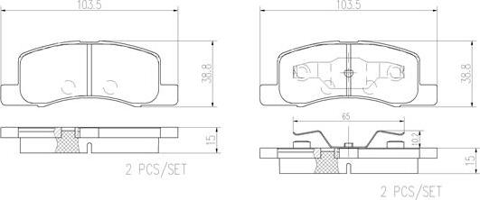 Brembo P54057N - Komplet Pločica, disk-kočnica www.molydon.hr