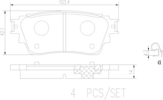 Brembo P54063N - Komplet Pločica, disk-kočnica www.molydon.hr