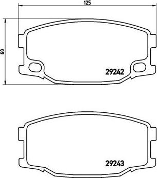 Brembo P54035N - Komplet Pločica, disk-kočnica www.molydon.hr