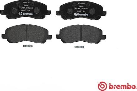 Brembo P 54 030 - Komplet Pločica, disk-kočnica www.molydon.hr