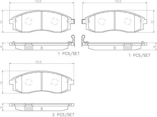 Brembo P54037N - Komplet Pločica, disk-kočnica www.molydon.hr