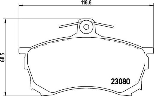 Brembo P 54 021 - Komplet Pločica, disk-kočnica www.molydon.hr