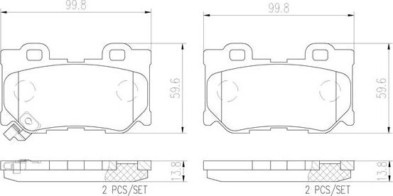 Brembo P56095N - Komplet Pločica, disk-kočnica www.molydon.hr