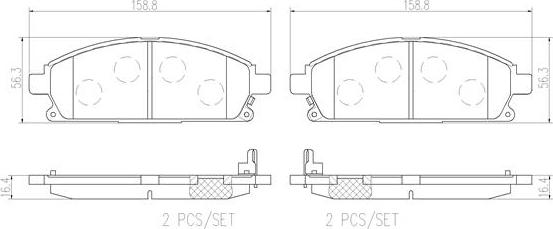 Brembo P56097N - Komplet Pločica, disk-kočnica www.molydon.hr