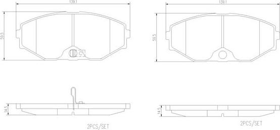 Brembo P56045N - Komplet Pločica, disk-kočnica www.molydon.hr