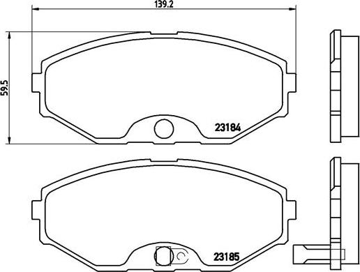 Brembo P 56 045 - Komplet Pločica, disk-kočnica www.molydon.hr