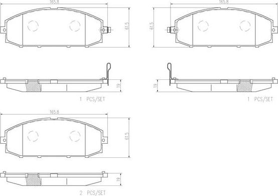 Brembo P56041N - Komplet Pločica, disk-kočnica www.molydon.hr