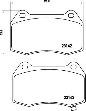 Brembo P 56 047 - Komplet Pločica, disk-kočnica www.molydon.hr