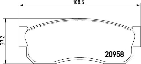 Brembo P 56 011 - Komplet Pločica, disk-kočnica www.molydon.hr