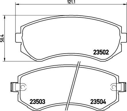 Brembo P 56 039 - Komplet Pločica, disk-kočnica www.molydon.hr