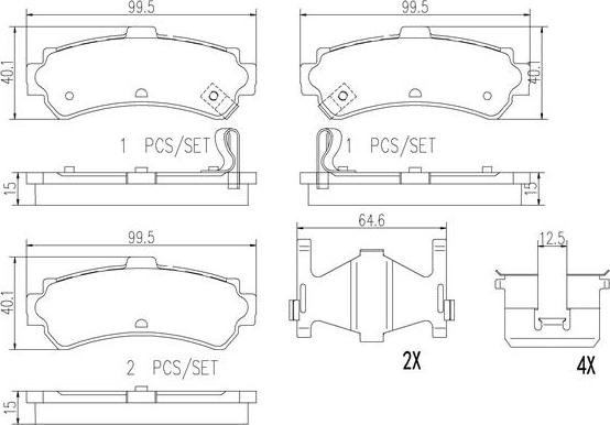 Brembo P56035N - Komplet Pločica, disk-kočnica www.molydon.hr