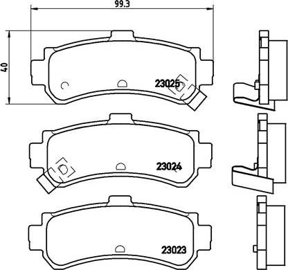 Brembo P 56 035 - Komplet Pločica, disk-kočnica www.molydon.hr