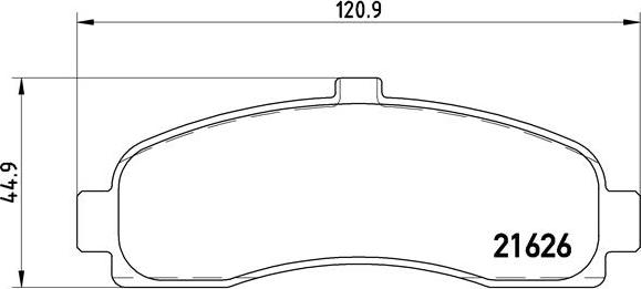 Brembo P 56 031 - Komplet Pločica, disk-kočnica www.molydon.hr